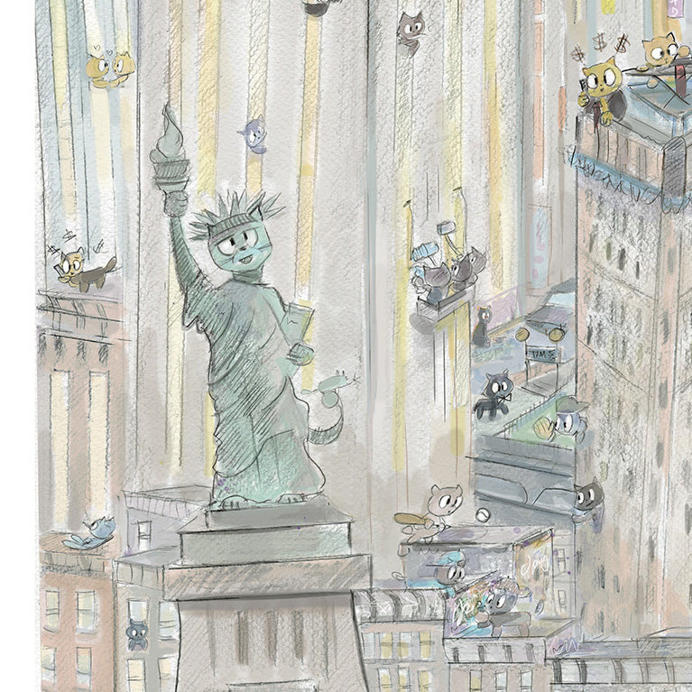 New York City Kitty, 76x60