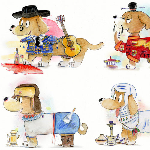 Dogs International, Spanish Zen, 76x60