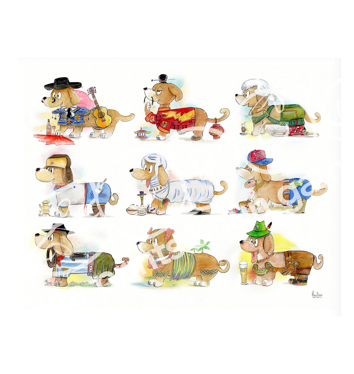 Dogs International, Spanish Zen, 76x60