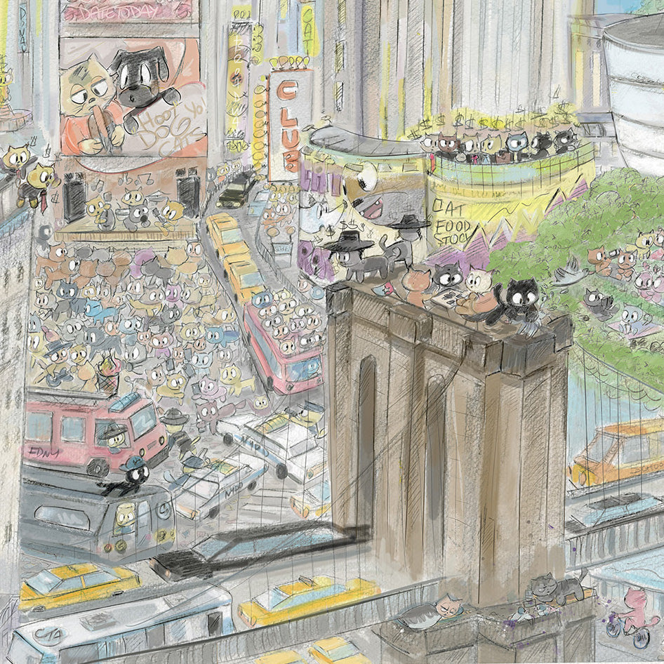 New York City Kitty, 76x60