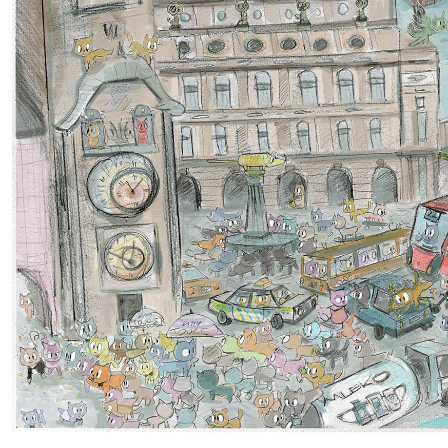 Praha City Kitty, 76x60